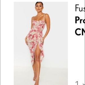 Pretty little thing corset top & midi skirt set